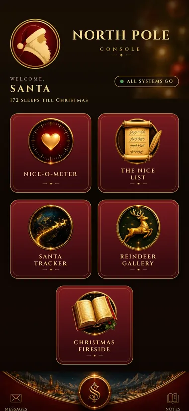 The Show dashboard, in red